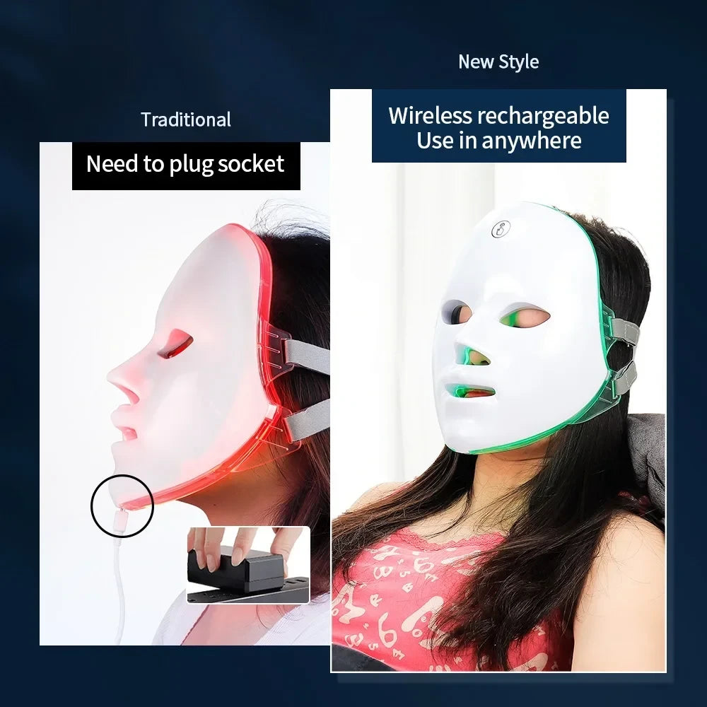 Rechargeable LED Photon Face Mask