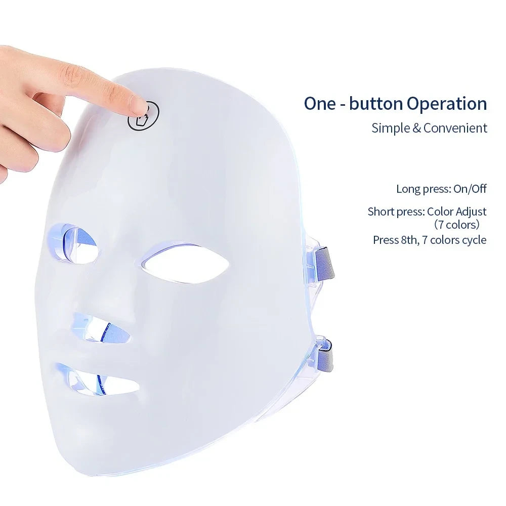 Rechargeable LED Photon Face Mask