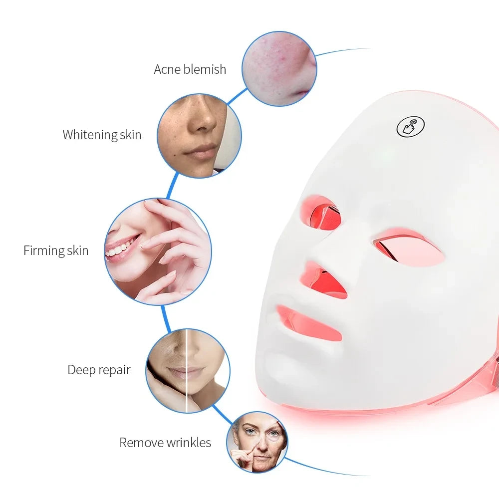 Rechargeable LED Photon Face Mask