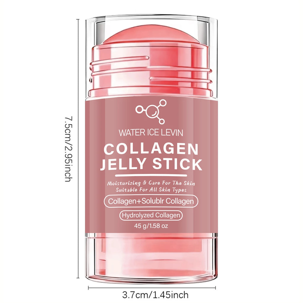 Water Ice Levin Collagen Neck Face Jelly Stick. Moisturizing Lifting Smoothing Care. Triple Collagen Blend. All Skin Types. 45g.